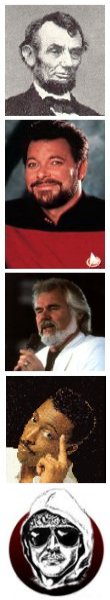 Famous Beards, pic by STST, 31 Mar 1997