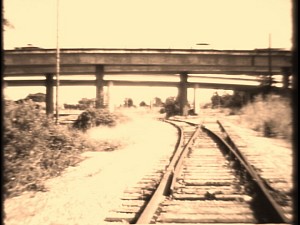the old railroad tracks of marin county